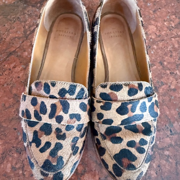 Sezane Leopard Print Loafers - Picture 2 of 8